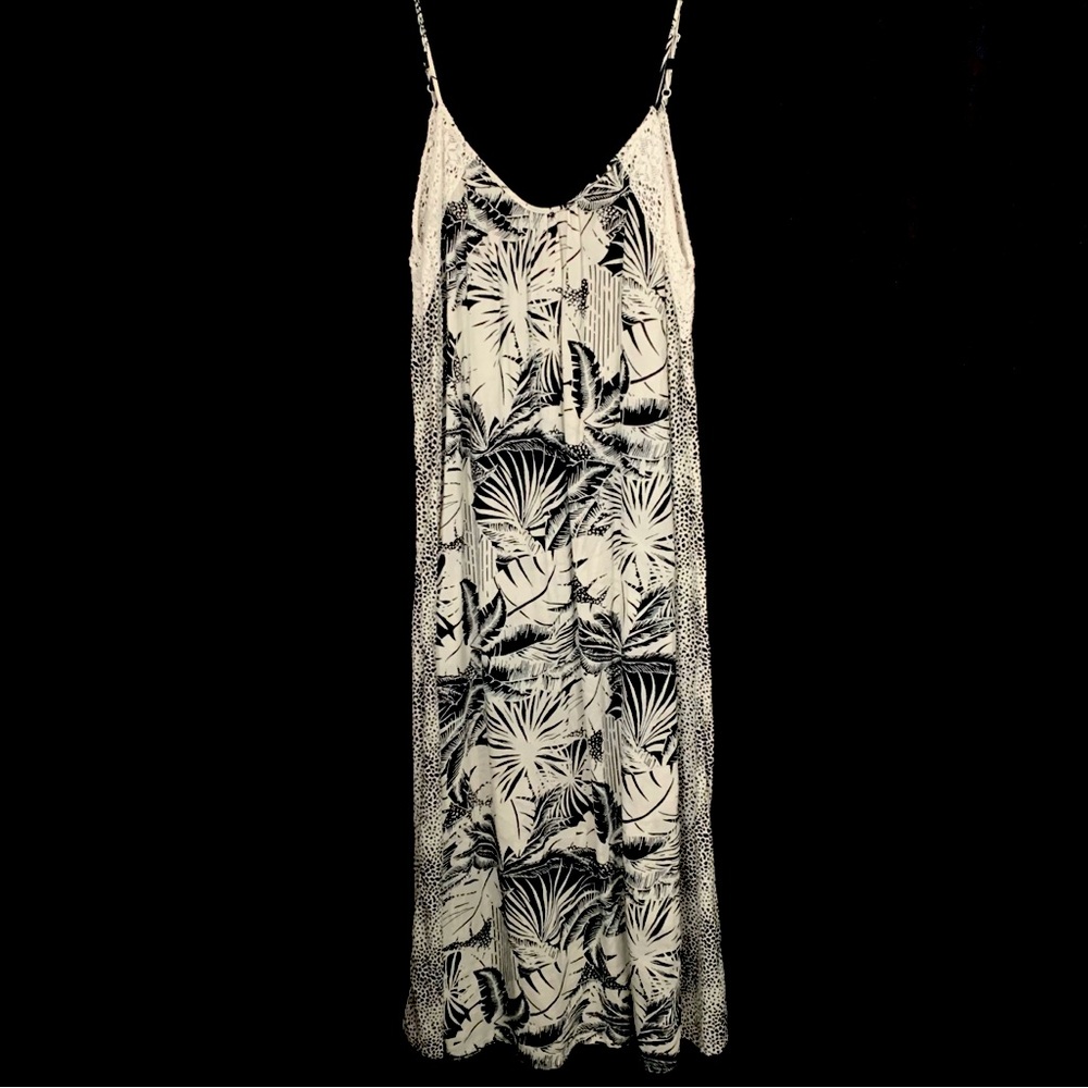 Aerie Tropical Print Maxi Dress